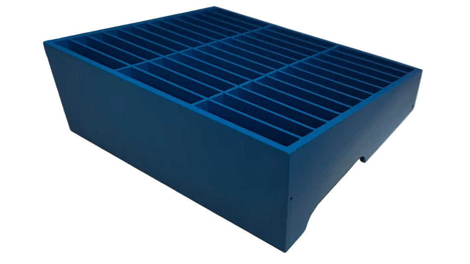 Wooden Slanted Parts Storage Organizer – Multi-Slot Bench-Top Component Tray