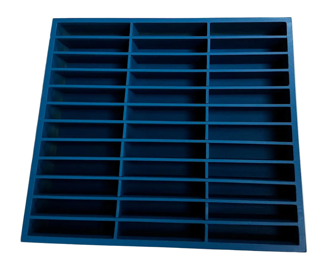 Wooden Slanted Parts Storage Organizer – Multi-Slot Bench-Top Componen ...