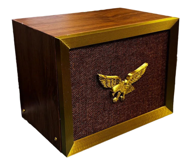 Browning Golden Eagle External Speaker – Vintage Wood Cabinet CB / Ham Radio Speaker