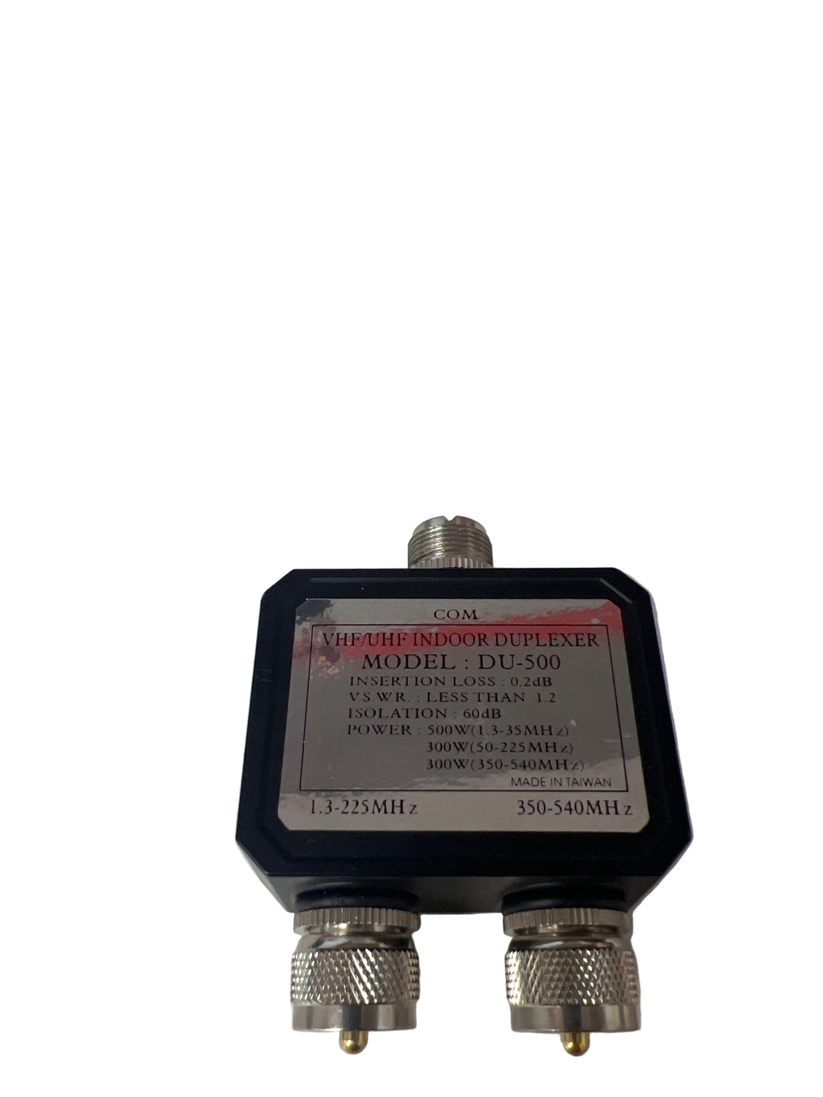 VHF/UHF Indoor Duplexer Model DU-500