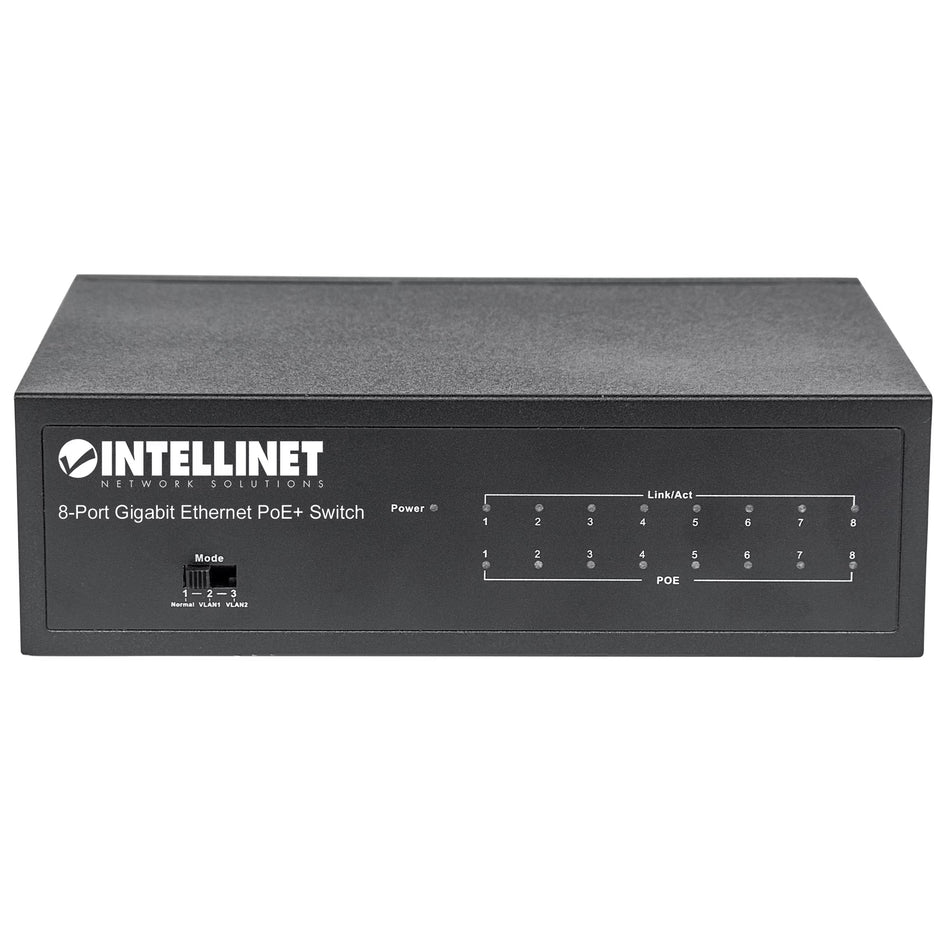 Intellinet® 60W 8-Port Gigabit Ethernet PoE+ Switch