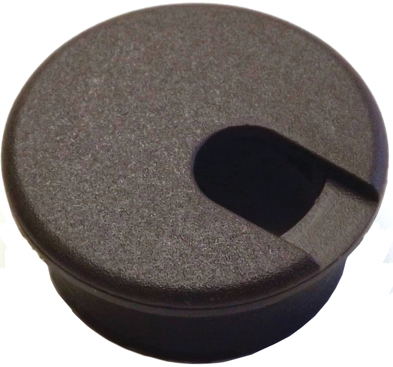 Jandorf Desk Grommet, 1-1/2 in Dia Cable, Polystyrene, Walnut Brown #61611