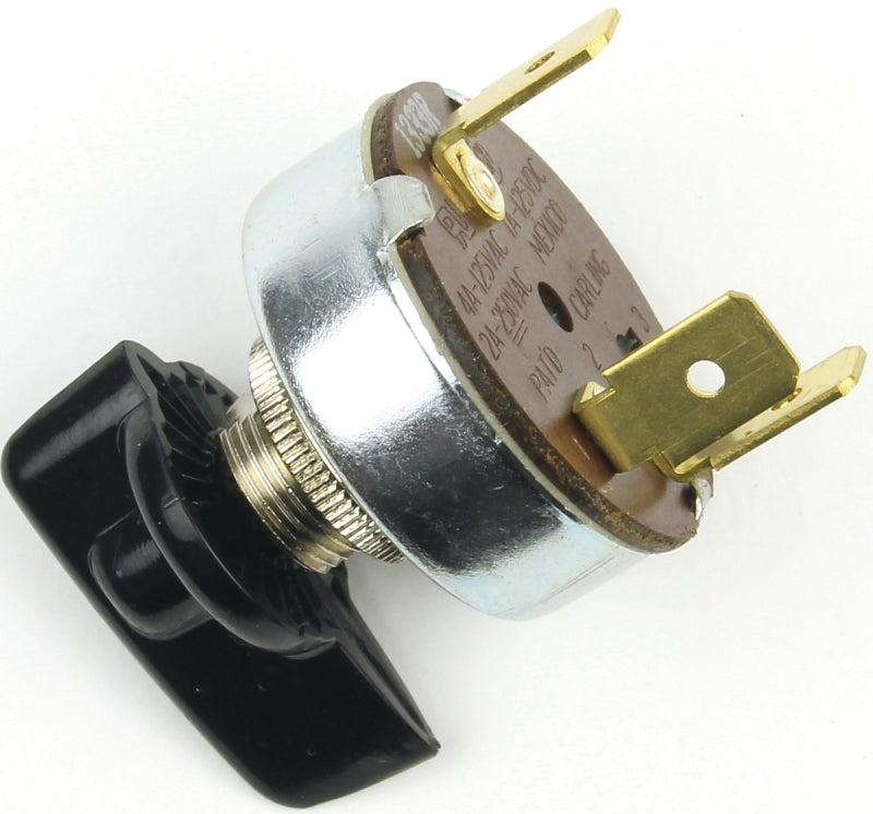 Jandorf Single Circuit Rotary Switch, 1 A, 125 V, SPDT, Plastic, Black #61033