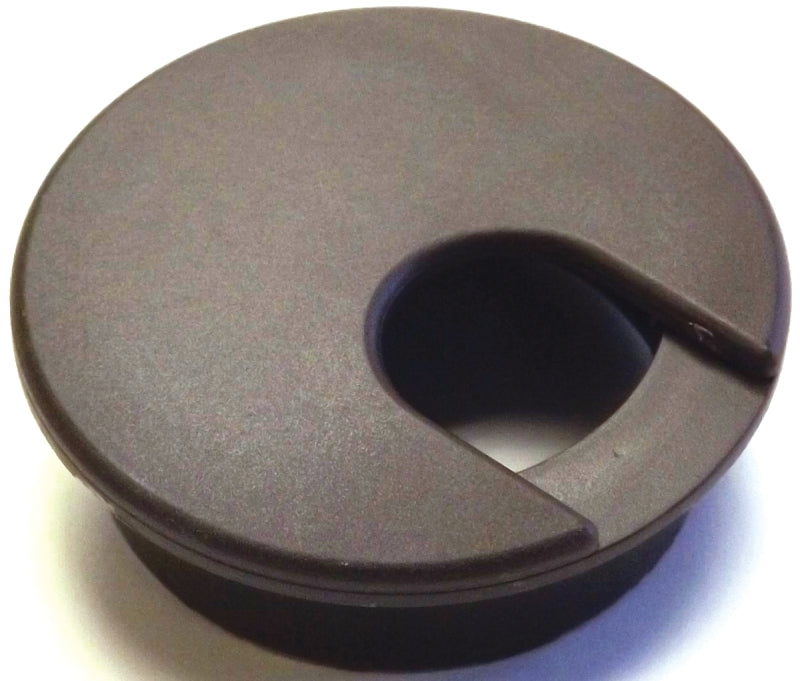 Jandorf Desk Grommet, 2 in Dia Cable, Polystyrene, Walnut Brown #61613