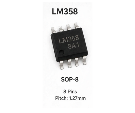 SMD IC LM358, NE555, LM386, LM339, PC817 (10Pcs.)