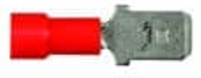 22-16 AWG 4.8MM (MALE) RED Spade Wire Connector