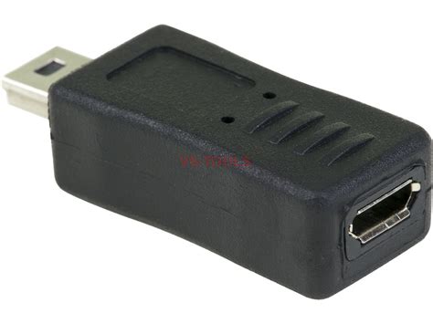 Micro USB Female to Mini USB Male adapter