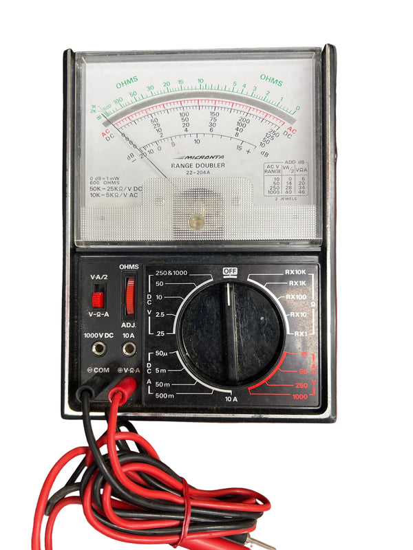 Micronta Range Doubler Multitester 43 Ranges Model 22-204A (Pre-Owned)