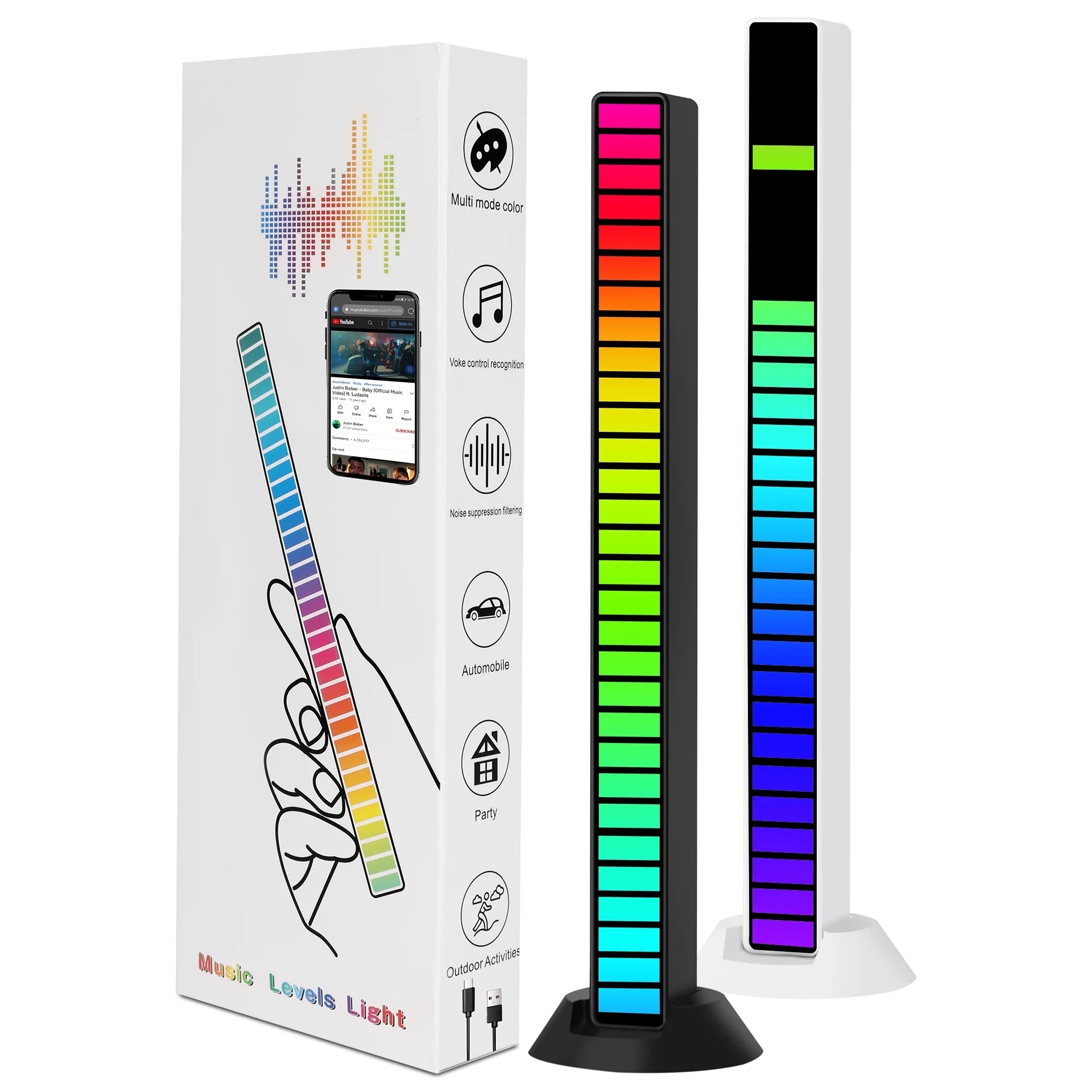 Rechargeable Music Level Light, LED Music Level Light | TekShack