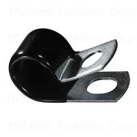 3/4" ID Closed Clamp-Steel Vnl Ins 3/8 Mt Hole 5 pack