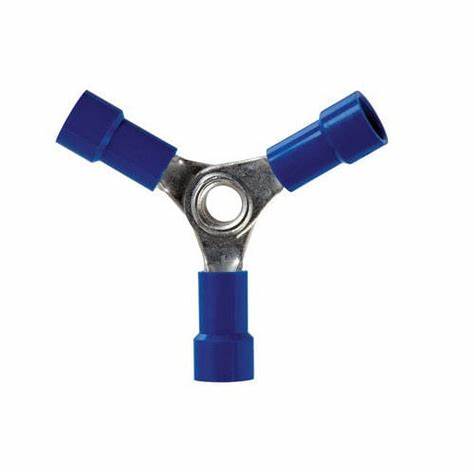 NOBLE TERMINAL BUTT SPLICE – 3-WAY VINYL 16-14GA (1-PACK) #624M