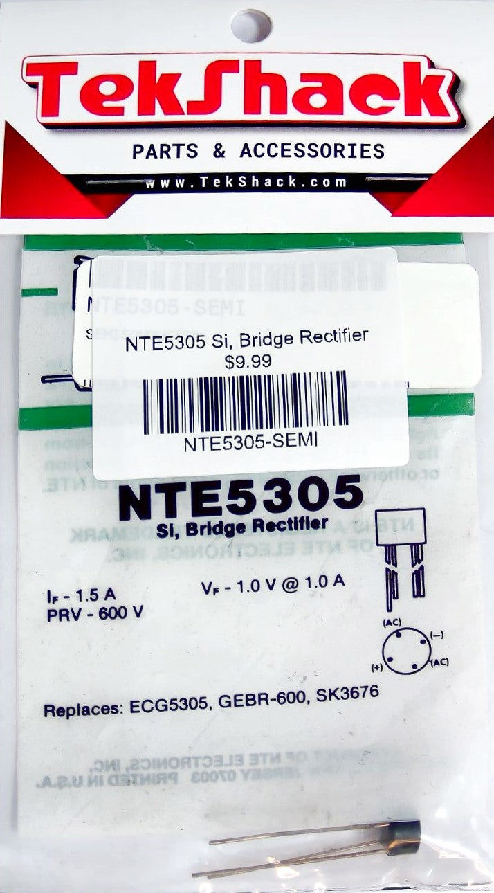 NTE5305 Si, Bridge Rectifier