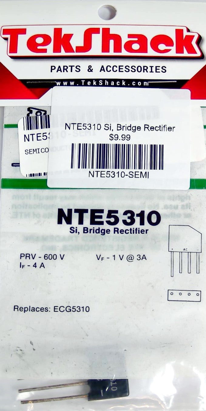 NTE5310 Si, Bridge Rectifier