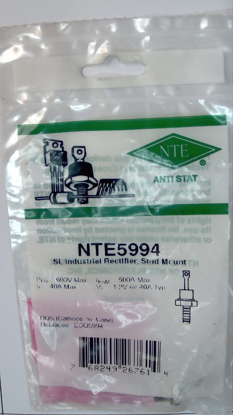 NTE5994 SI, INDUSTRIAL RECTIFIER, STUD MC UNT