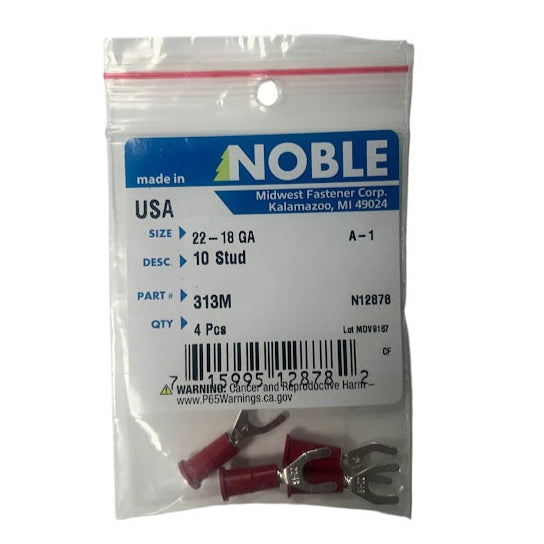 Noble Terminal Spade Vinyl #10 – 22-18GA (4-Pack) #313M