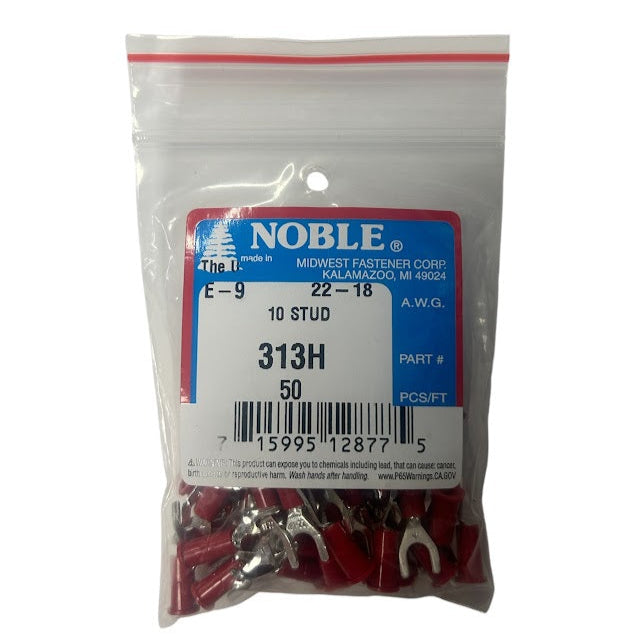 Noble Terminal Spade Vinyl #10 – 22-18GA (50-Pack) #313H