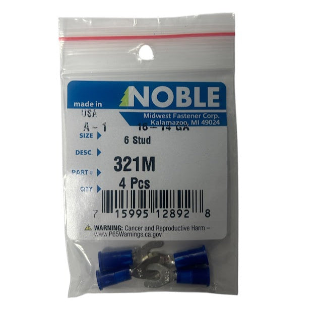 Noble Terminal Spade Vinyl #6 – 16-14GA (4-Pack) #321M