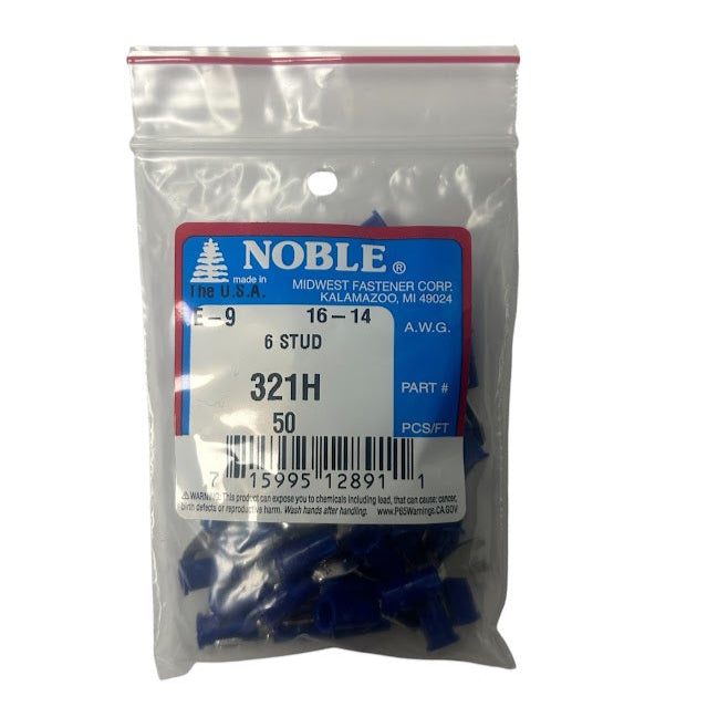 Noble Terminal Spade Vinyl #6 – 16-14GA (50-Pack) #321H