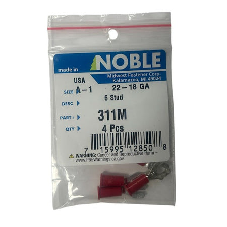 Noble Terminal Spade Vinyl #6 – 22-18GA (4-Pack) #311M