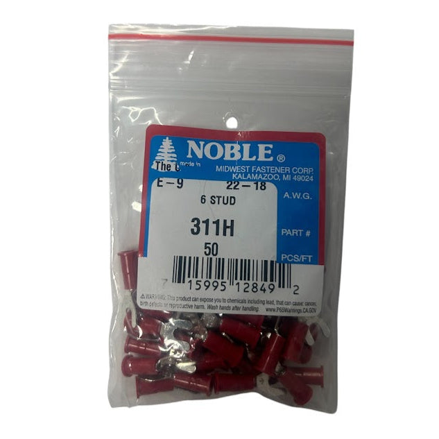 Noble Terminal Spade Vinyl #6 – 22-18GA (50-Pack) #311H