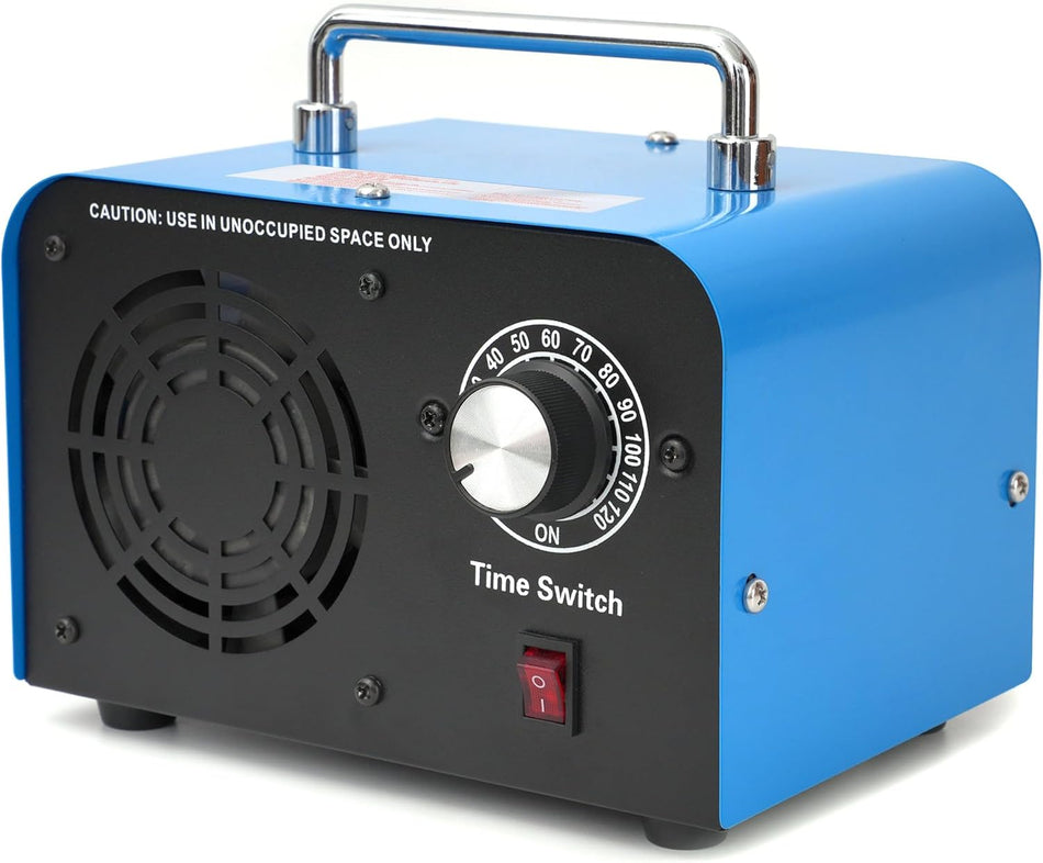 Commercial Ozone Generator – 45,000mg/h High-Capacity Industrial Air Purifier (Blue)