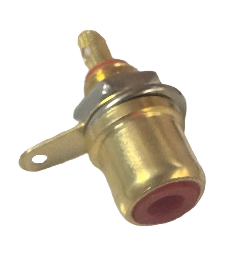 Red Audio AV Panel Mount RCA Phono Jack