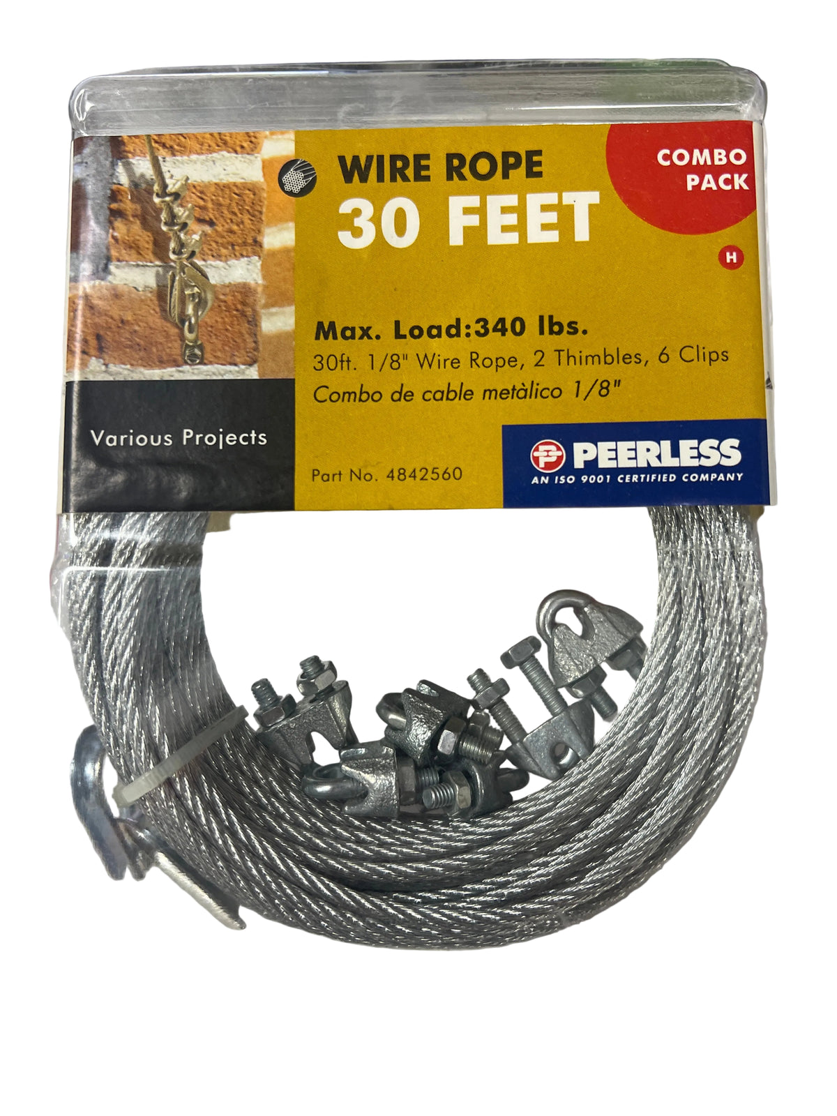 Wire Rode 30 Peerless Wire Rope 30 Feet – TekShack