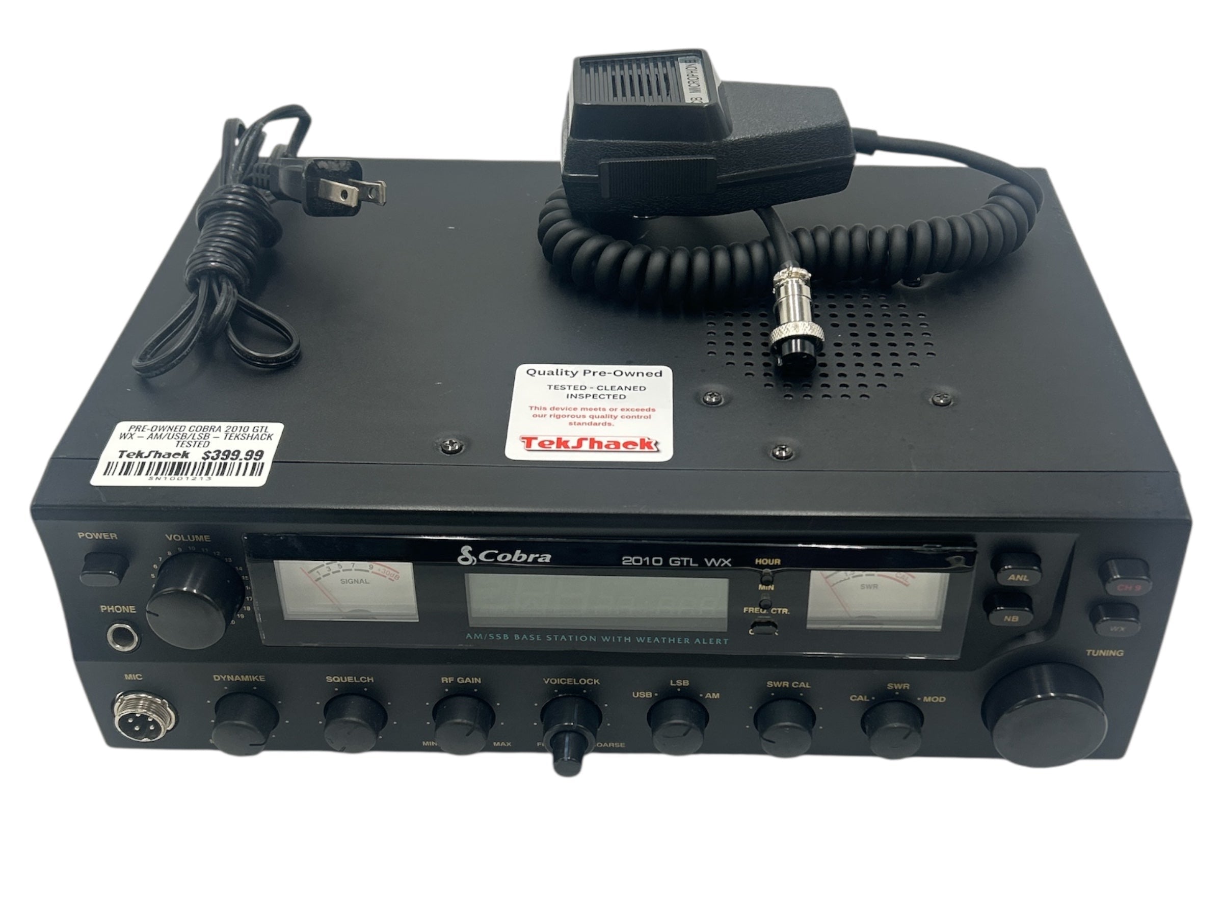 Pre-Owned Cobra 2010 GTL WX – AM/USB/LSB – TekShack Tested