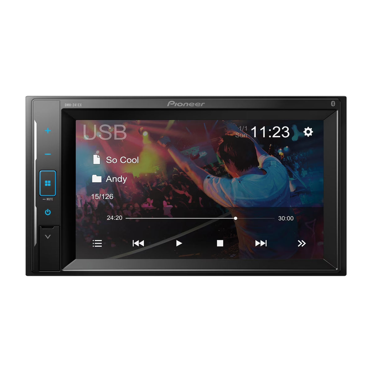 Pioneer DMH-241EX 6.2-Inch Mechless Bluetooth Multimedia Receiver