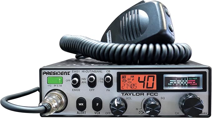 President Taylor FCC 12/24V CB Radio
