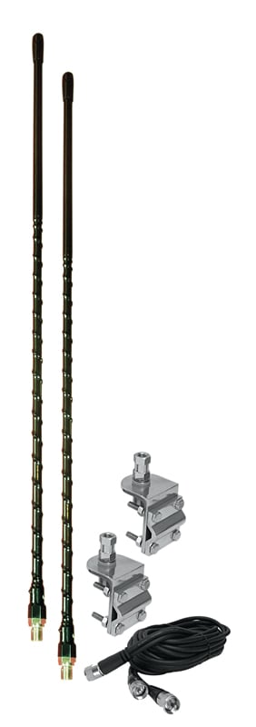 ProComm 2' Dual 3-Way Mirror/Side Mount Antenna Kit HSD995-2B