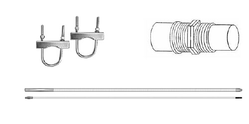 ProComm PATRIOT 12 Foot CB or 10 Meter Base Antenna PAT-12