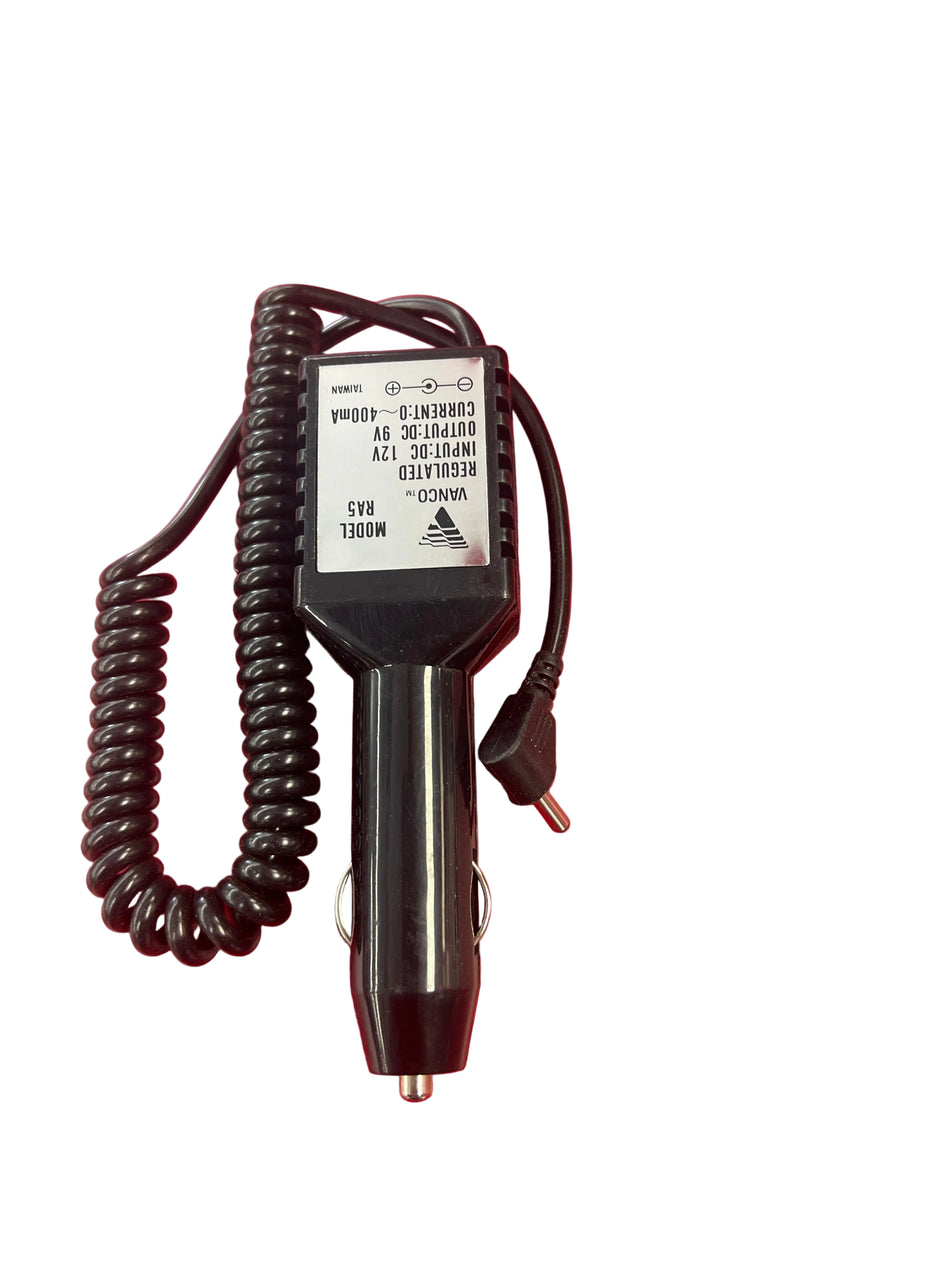 RA5 9V Car Plug w/ 1.3mm Tip
