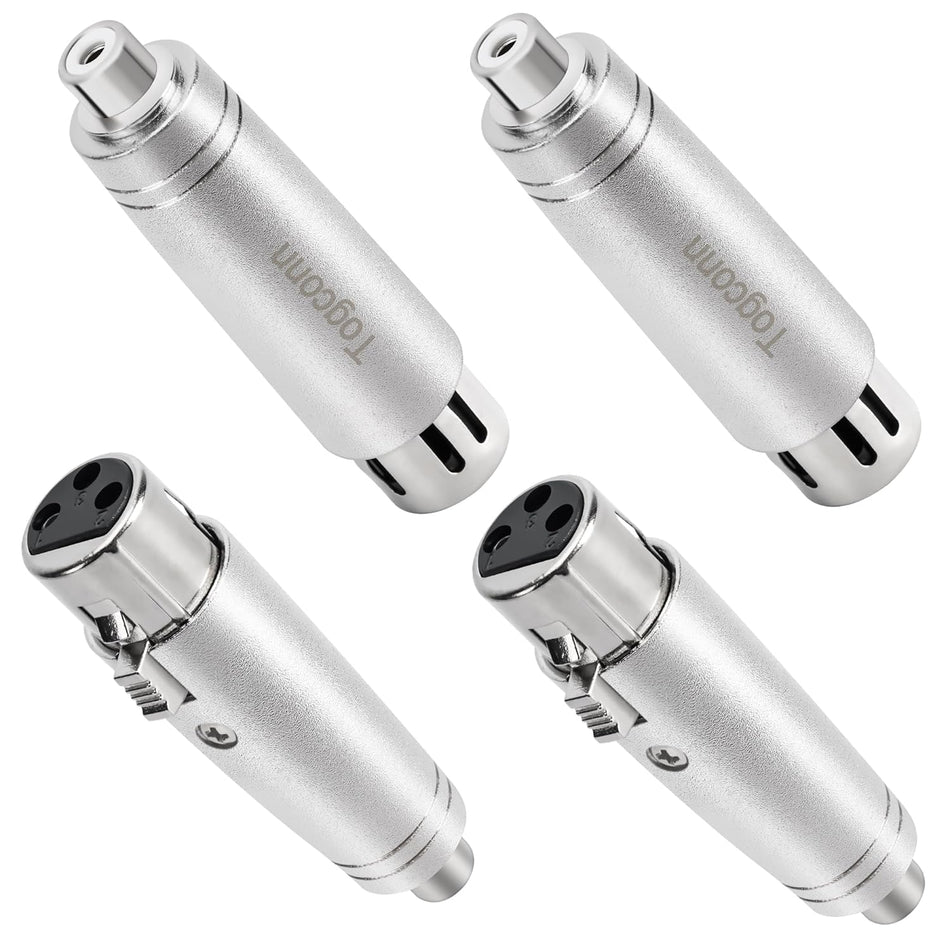 RCA Female to XLR Female Adapter