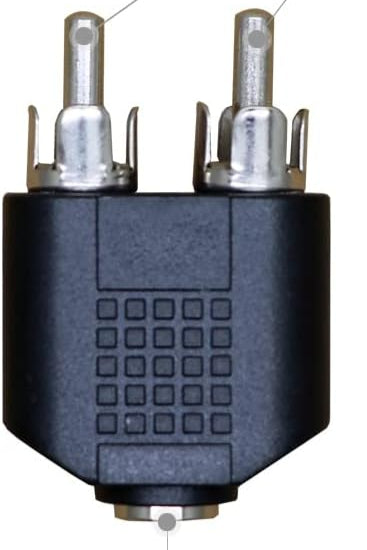 RCA Male to 3.5mm Female Adapter