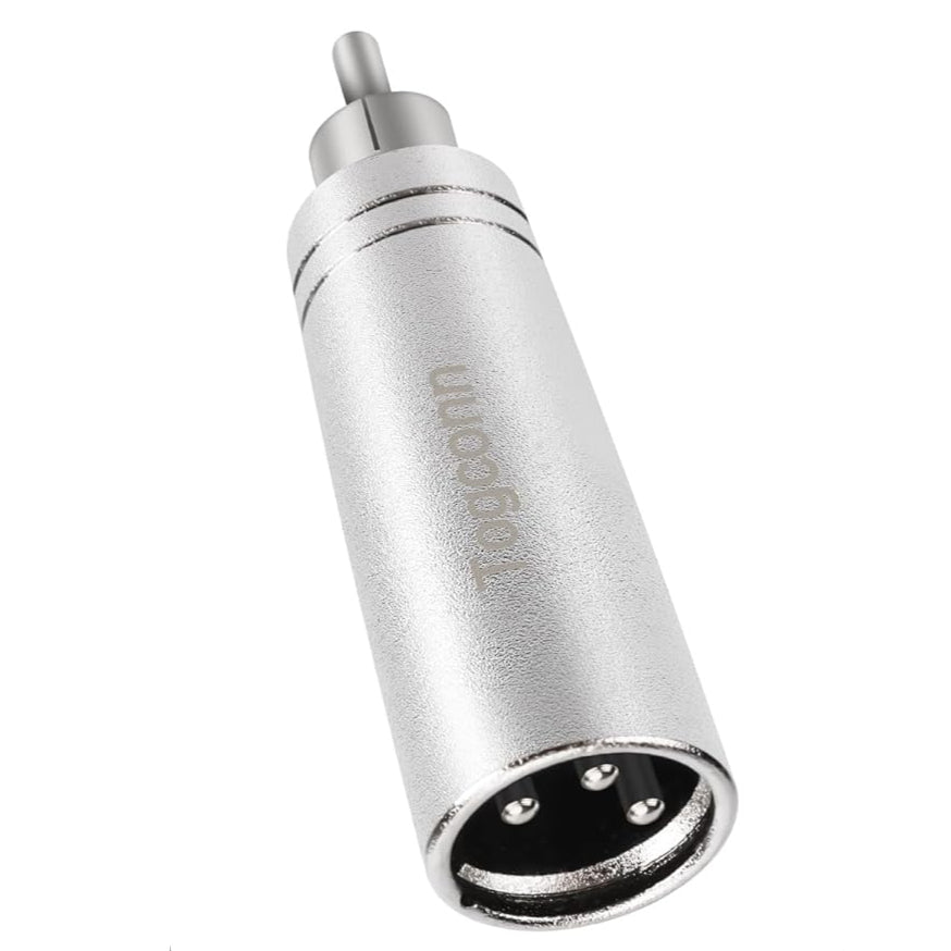 RCA Male to XLR Male Adapter