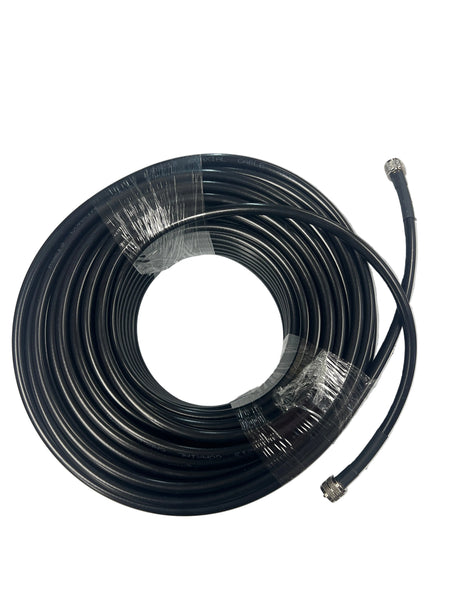 100FT Low Loss RG-213 UHF Cable for Ham Radio/VHF Radio/SWR Meter/Antenna Analyzer