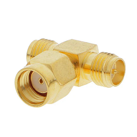 RP-SMA Male T Splitter to 2 RP SMA Female