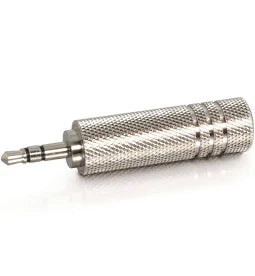 RadioShack Silver 3.5mm Male to 6.35mm Female Stereo Audio Adapter
