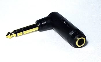 Radio Shack Right-Angle Adapter 1/4" Mono Male to 1/4" Mono Female