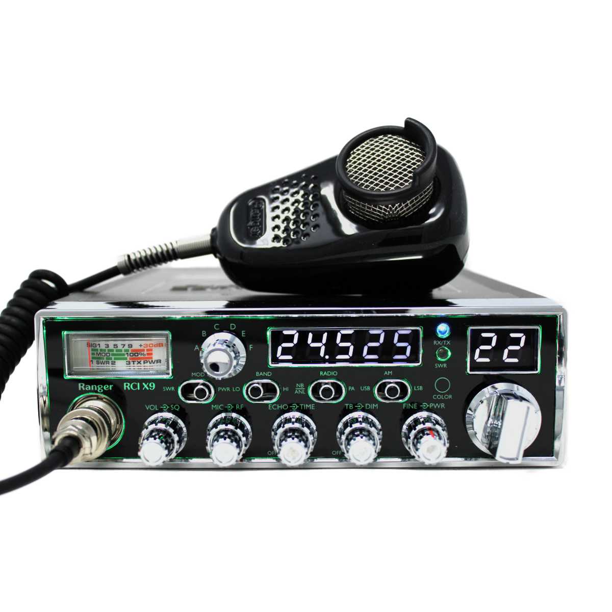 Transceiver Ranger Ranger RCI-X9 120 Watt 10 Meter Amateur Radio – AM FM SSB Mobile ...