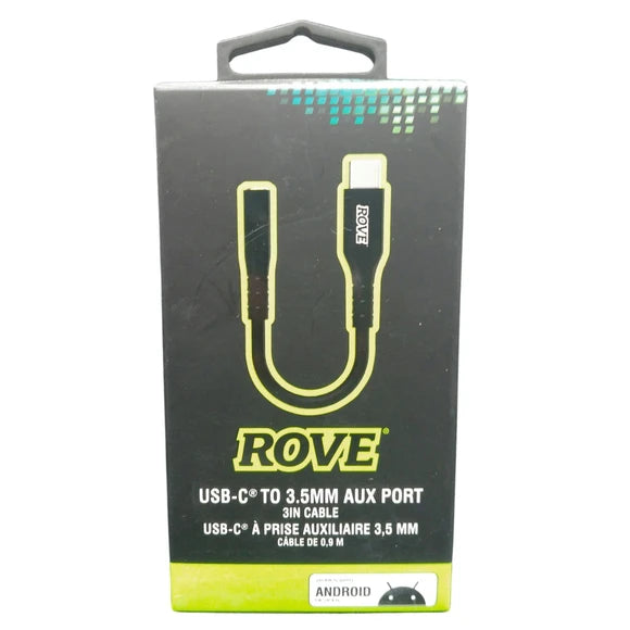 Rove USB C to 3.5 MM Aux Audio Adapter