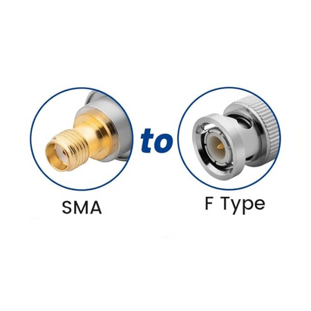 ALL SMA to BNC Adapter's 50 Ohm Gold Plated Brass