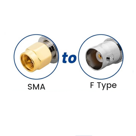 ALL SMA to BNC Adapter's 50 Ohm Gold Plated Brass