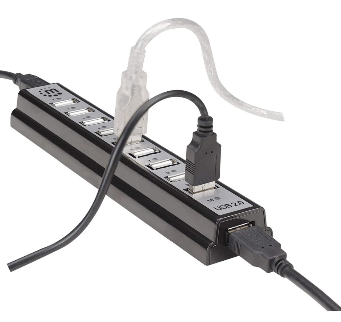 Usb Desktop Computer Hi-Speed USB Desktop Hub with 10 USB 2.0 Type-A Ports | TekShack
