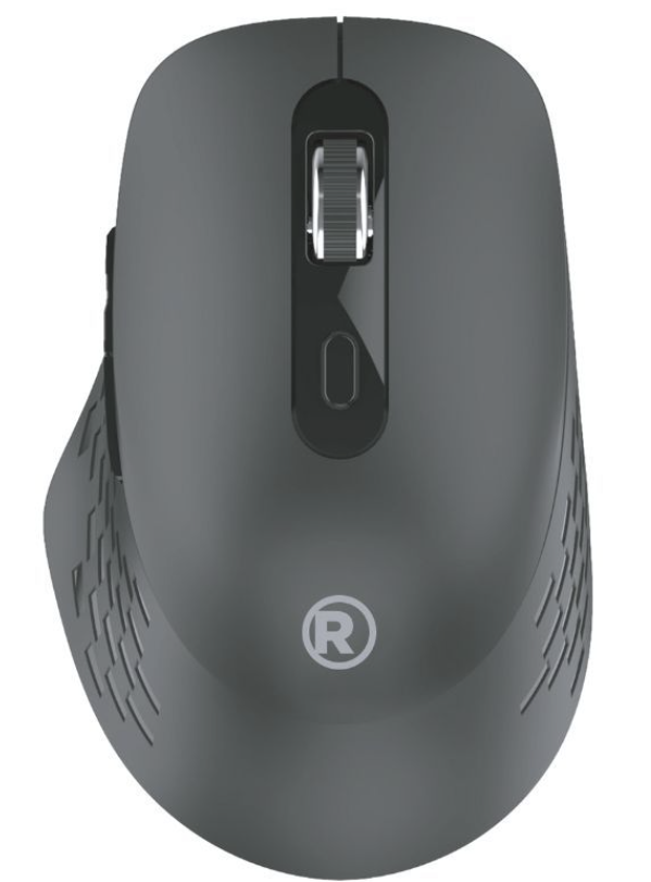 RadioShack Wireless Mouse with Nano USB Receiver 1600 DPI, 6 Buttons 2607137 Black