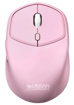 Urban Factory ONLEE COLOR Wireless Mouse – 1600 DPI, Bluetooth®, 6 Buttons, Light Pink