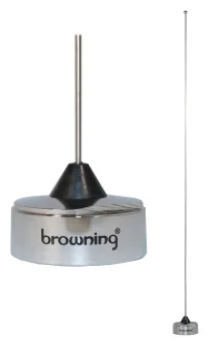 Browning® 200W Pretuned UHF Antenna – 152–162 MHz Tunable Nut-Type with NMO Mount