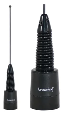 Browning® 160W Wide-Band Antenna – 380–520 MHz with NMO Mount (Black)