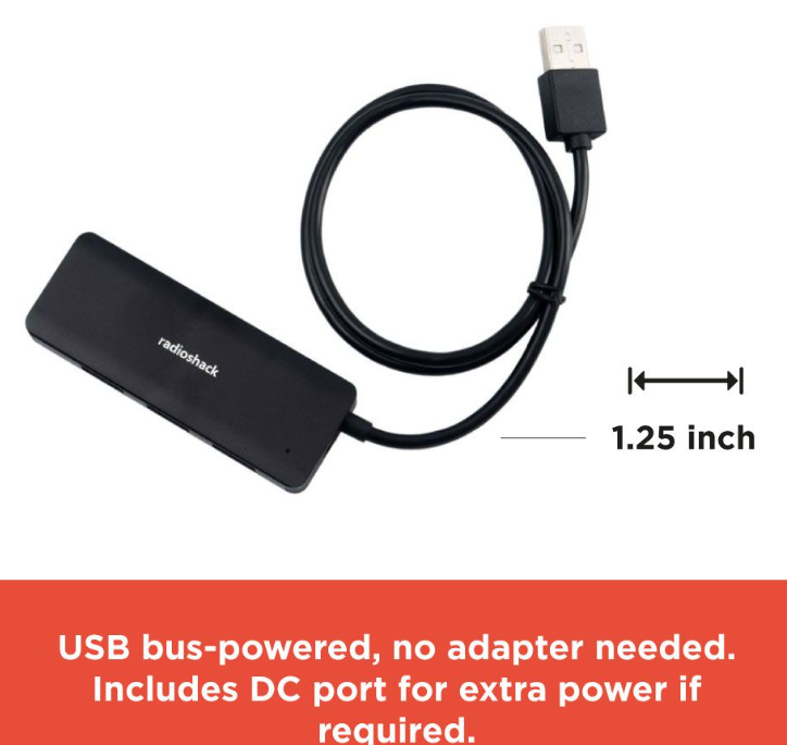 RadioShack 4 USB 2 0 Port 2605155